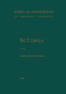 Sc, Y, La-Lu. Rare Earth Elements : Compounds with Boron