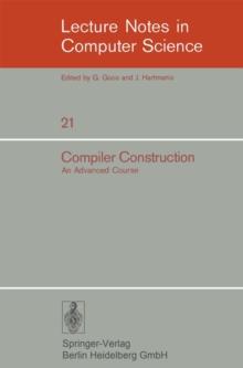 Compiler Construction : An Advanced Course