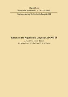 Report of Algorithmic Language ALGOL 68