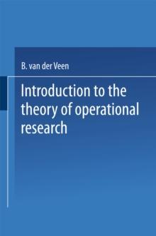 Introduction to the Theory of Operational Research