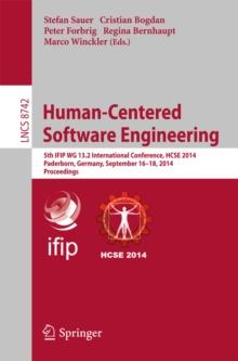 Human-Centered Software Engineering : 5th IFIP WG 13.2 International Conference, HCSE 2014, Paderborn, Germany, September 16-18, 2014. Proceedings