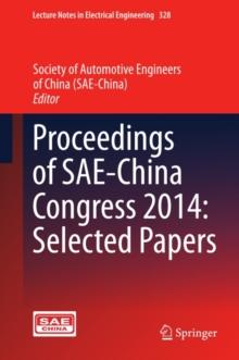 Proceedings of SAE-China Congress 2014: Selected Papers