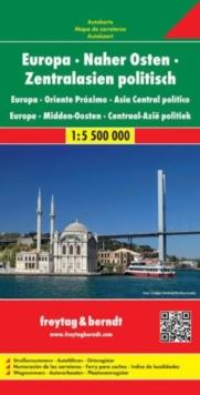 Europe - Middle East - Central Asia Political Road Map 1:5 500 000