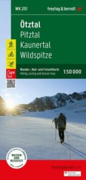 Otztal Hiking, Cycling and Leisure Map : Pitztal, Kaunertal, Wildspitze  WK251 251