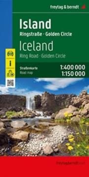 Iceland (Ring Road - Golden Circle) Map : Road Map 1:400,000/1:150,000