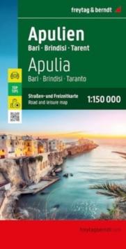 Apulia : Bari, Brindisi, Taranto : Road and Leisure Map