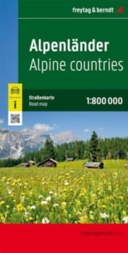 Alpine Countries Road and Leisure Map : Austria - Germany - Liechtenstein - Switzerland - France - Italy - Slovenia