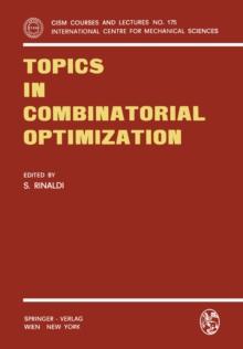 Topics in Combinatorial Optimization