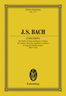 Violin Concerto, E major : BWV 1042