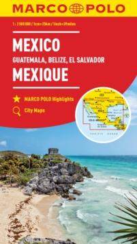 Mexico Marco Polo Map : Includes Guatemala, Belize and El Salvador