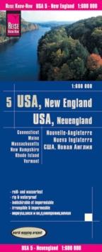 USA 5 New England (1:600.000) : Connecticut, Maine, Massachusetts, New Hampshire, Rhode Island, Vermont