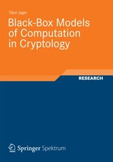 Black-Box Models of Computation in Cryptology