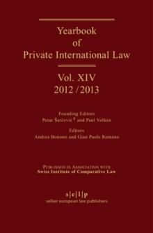 Yearbook of Private International Law : Volume XIV (2012/2013)