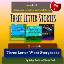 Three Letter Stories : Amazing collection of three preschool story and activity books with Three letter sight words