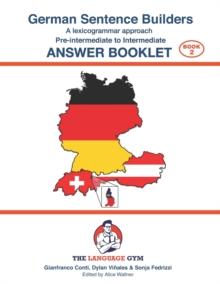 German Sentence Builders - Pre-intermediate to Intermediate - ANSWER BOOKLET