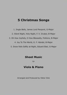 5 Christmas Songs - Sheet Music for Viola & Piano