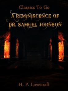 A Reminiscence of Dr. Samuel Johnson