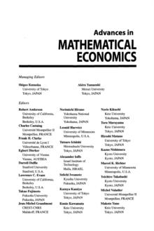 Advances in Mathematical Economics  Volume  9