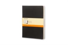 Moleskine Ruled Cahier Xl - Black Cover (3 Set)