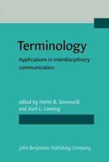 Terminology : Applications in interdisciplinary communication