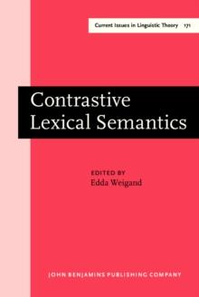 Contrastive Lexical Semantics