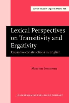 Lexical Perspectives on Transitivity and Ergativity : Causative constructions in English