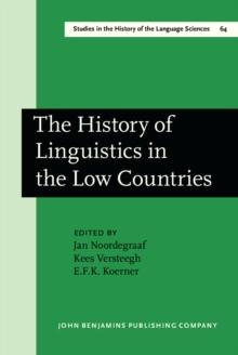 The History of Linguistics in the Low Countries