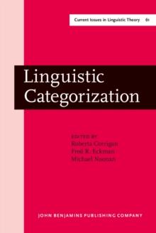 Linguistic Categorization : Proceedings of an International Symposium in Milwaukee, Wisconsin, April 10-11, 1987