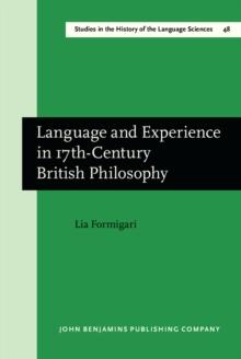 Language and Experience in 17th-Century British Philosophy