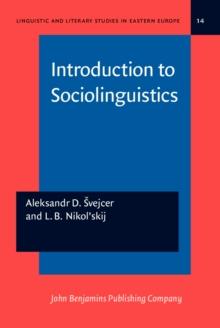 Introduction to Sociolinguistics