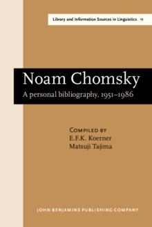 Noam Chomsky : A personal bibliography, 1951-1986