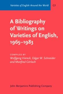 A Bibliography of Writings on Varieties of English, 1965-1983