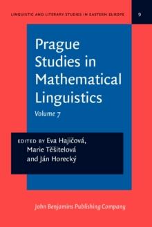 Prague Studies in Mathematical Linguistics : Volume 7