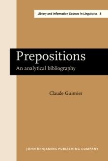 Prepositions : An analytical bibliography