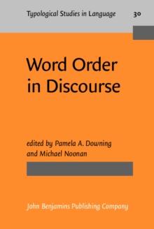 Word Order in Discourse