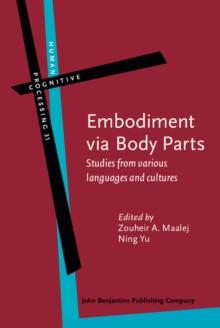 Embodiment via Body Parts : Studies from various languages and cultures