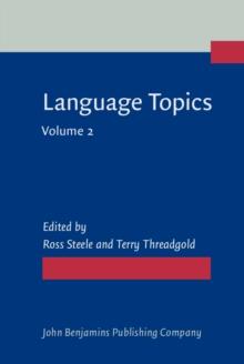 Language Topics : Essays in honour of Michael Halliday. Volume 2