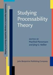 Studying Processability Theory : An Introductory Textbook