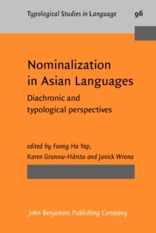 Nominalization in Asian Languages : Diachronic and typological perspectives