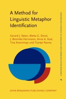 A Method for Linguistic Metaphor Identification : From MIP to MIPVU