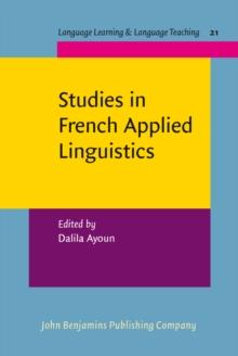 Studies in French Applied Linguistics