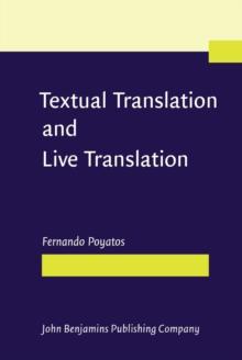 Textual Translation and Live Translation : The total experience of nonverbal communication in literature, theater and cinema