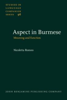 Aspect in Burmese : Meaning and function