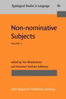 Non-nominative Subjects : Volume 2