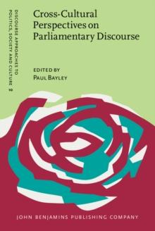 Cross-Cultural Perspectives on Parliamentary Discourse