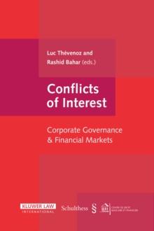 Conflicts of Interest : Corporate Governance and Financial Markets