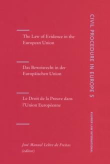 The Law of Evidence in the European Union