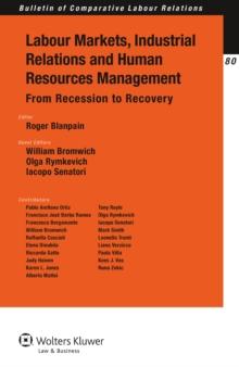 Labour Markets, Industrial Relations and Human Resources Management : From Recession to Recovery