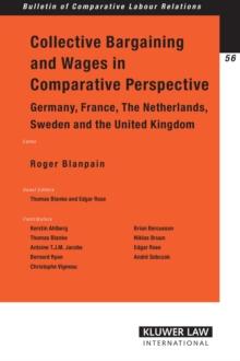 Collective Bargaining and Wages in Comparative Perspective : Germany, France, The Netherlands, Sweden and the United Kingdom