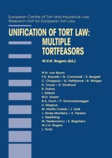 Unification of Tort Law : Multiple Tortfeasors